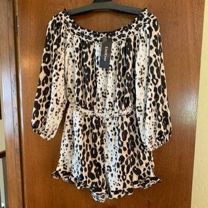 NWT Bebe shorts jumper.